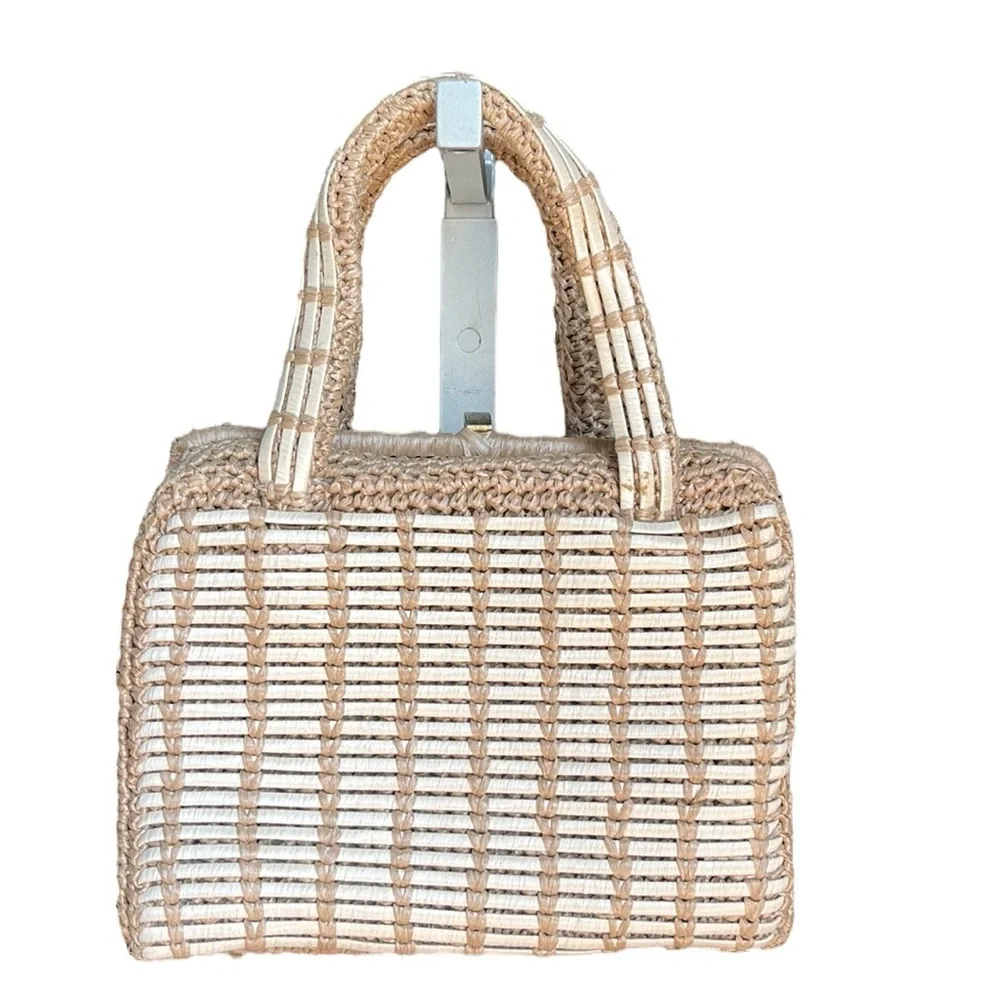 Walborg Vintage wicker Hand Made purse